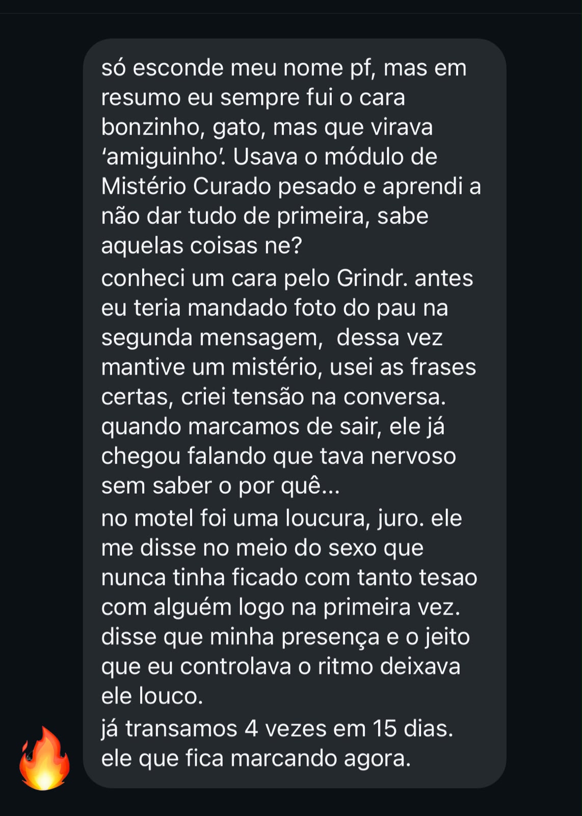 Relato real de cliente sobre o Protocolo M3 — conversa do WhatsApp